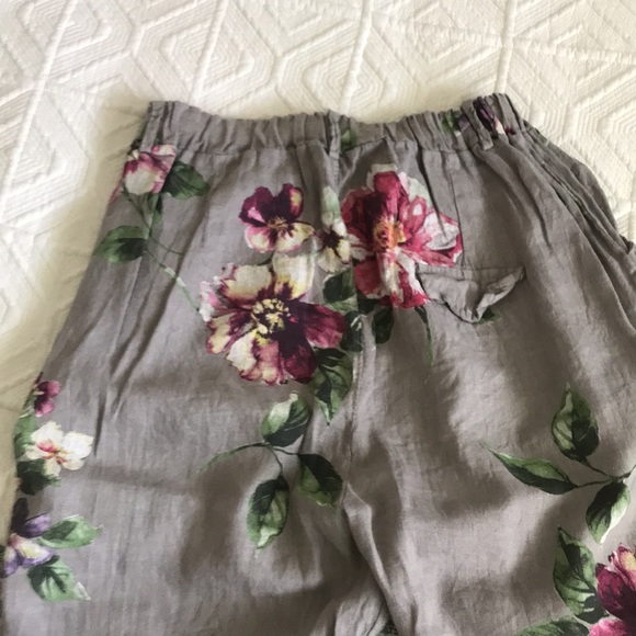 Linen floral pant - Picture 6 of 7